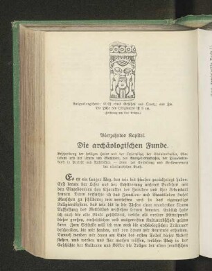 Vierzehntes Kapitel. Die archäologischen Funde.