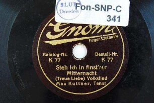 Steh ich in finst'rer Mitternacht (Treue Liebe) : Volkslied