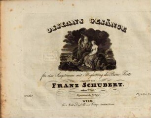 Franz Schubert's nachgelassene musikalische Dichtungen : für Gesang und Pianoforte. 2, Ossians Gesänge ; 2. Heft