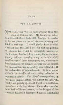 No. 22. The scavenger