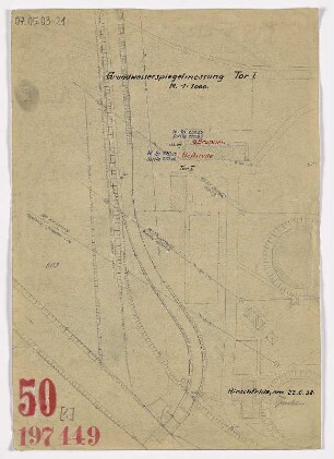 Grundwasserspiegelmessung Tor 1