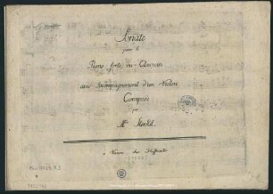 Sonate pour le Piano forte, ou Clavecin avec Accompagnement d'un Violon