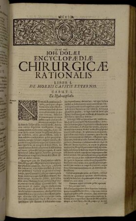 Liber I. De Morbis Capitis Externis.
