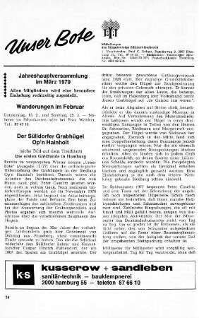 Der Sülldorfer Grabhügel Op'n Hainholt