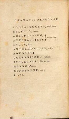 M. Acci Plauti Comoediae Superstites Viginti : Novissime Recognitae Et Emendatae, 3