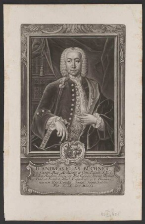 Porträt Andreas Elias Büchner (1701-1769)