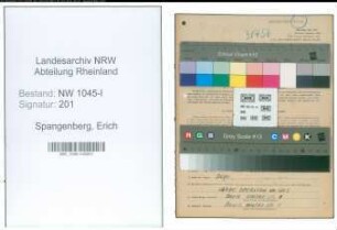 Entnazifizierung Erich Spangenberg , geb. 26.03.1903 (Schlosser)