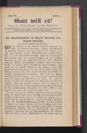 Mai 1910. Heft. 5