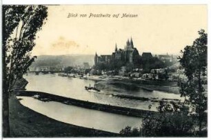 Meißen. Blick von Proschwitz auf Meißen
