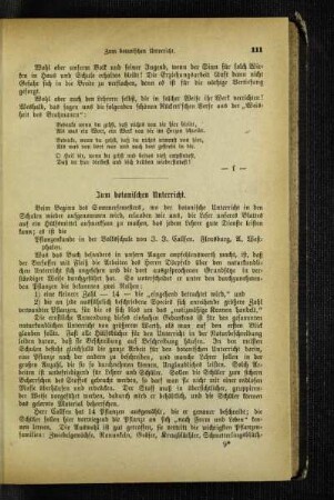 Zum botanischen Unterricht