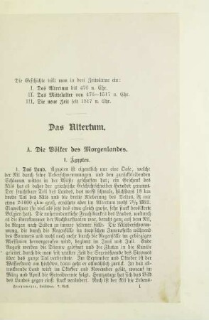 A. Die Völker des Morgenlandes