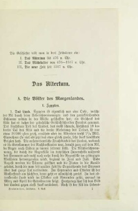 A. Die Völker des Morgenlandes