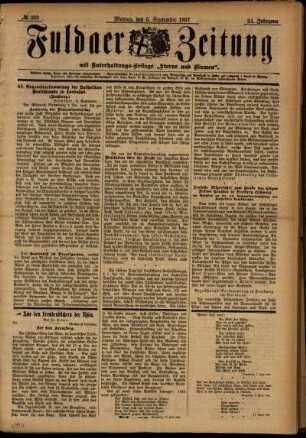 Ausgabe vom Montag, den 06. September 1897.