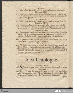 Idea Ontologiae.