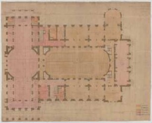 Thiersch, Friedrich von; Wiesbaden; Kurhaus - Südflügel (Grundriss EG)
