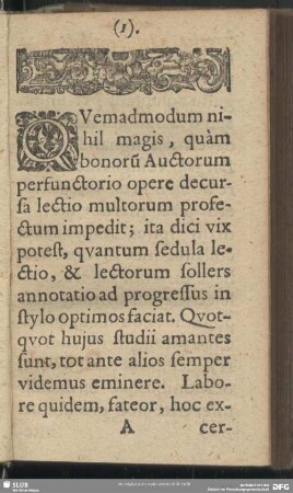 Quemadmodum nihil magis, ...