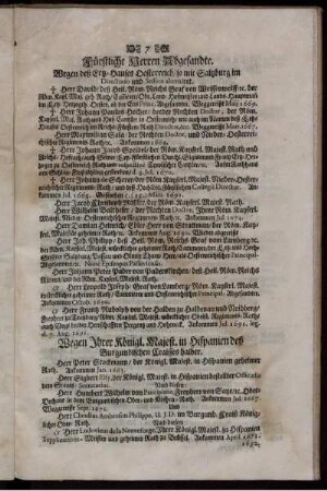 Fürstliche Herren Abgesandte