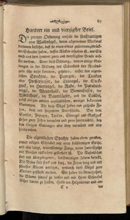 Hundert ein und vierzigster Brief. - Hundert und funfzigster Brief.