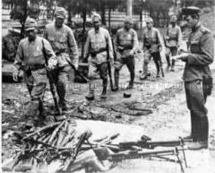 Kapitulation japanischer Soldaten