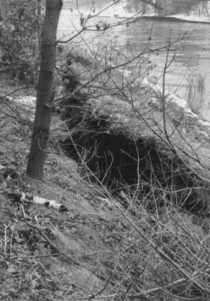Rutschung Böschung am Mittellandkanal