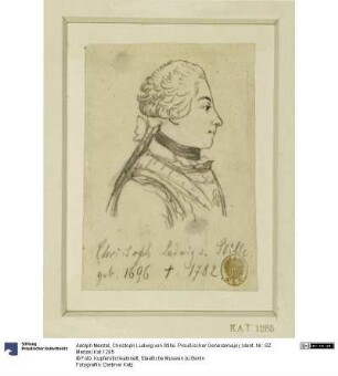 Christoph Ludwig von Stille. Preußischer Generalmajor