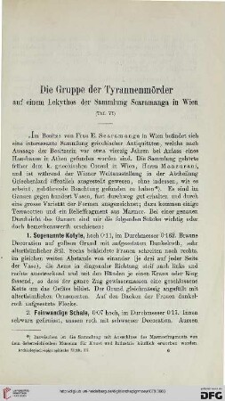 3: Die Gruppe der Tyrannenmörder : auf einem Lekythos der Sammlung Scaramanga in Wien