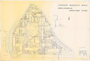 Technische Universität Berlin Nordgelände: Lageplan mit Grünflächenplan 1:500