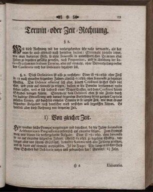 Termin- oder Zeit-Rechnung.