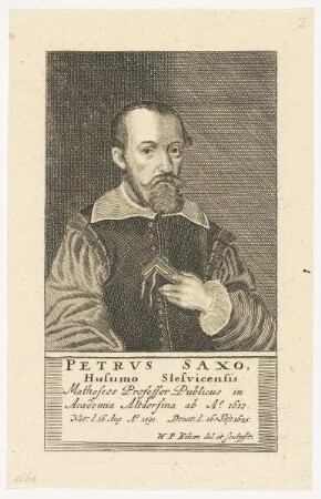 Bildnis des Petrvs Saxo