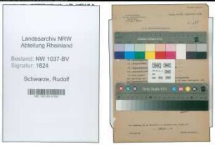 Entnazifizierung Rudolf Schwarze , geb. 19.10.1898 (Inspektor)