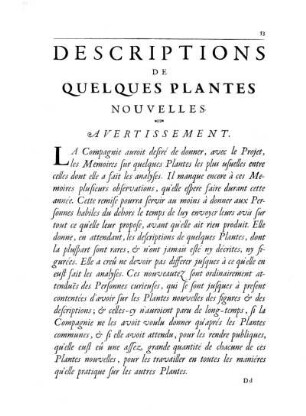 Descriptions de quelques Plantes nouvelles