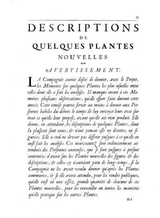 Descriptions de quelques Plantes nouvelles