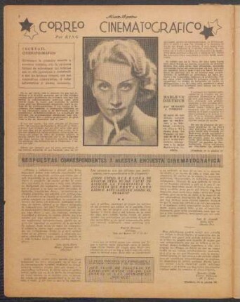 Respuestas correspondientes a nuestra encuesta cinematográfica