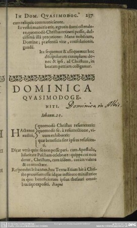Dominica Quasimodogeniti