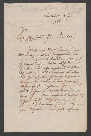 Brief an Carl Friedrich Rungenhagen : 04.06.1840