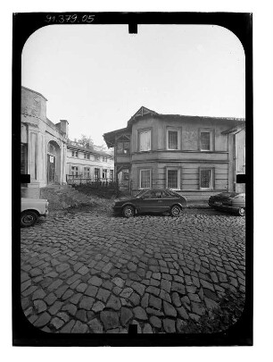 Sassnitz, Karlstraße 5. Wohnhaus. Straßenfront (Teilansicht) mit Veranda