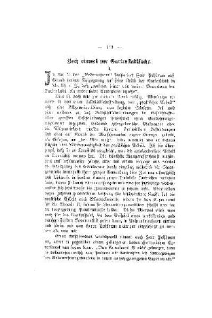 Noch einmal zur Gartenstadtsache