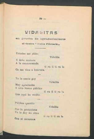 Vidalitas en prueba de agradecimiento al Centro "Unión Pilotaris"