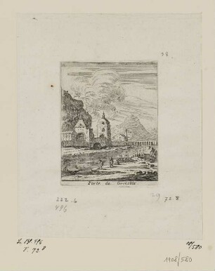 Porte de Grenoble, aus: "Divers veuës faites par Israel Silvestre et mises en lumiere par Israel Henriet"