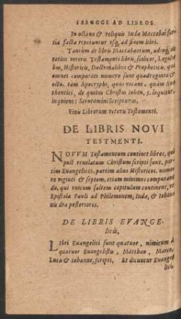De Libris Novi Testamenti.