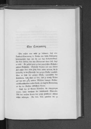 Eine Concurrenz