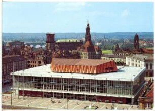 Dresden. Kulturpalast - Panoramakarte
