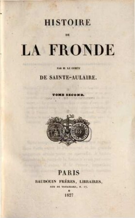 Histoire de la Fronde, 2