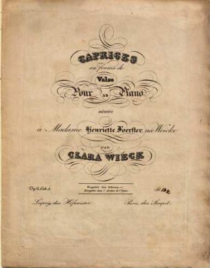 Caprices en forme de valse : pour le piano ; op. 2 cah. 1