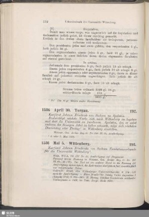 192. 1536, April 30. Torgau