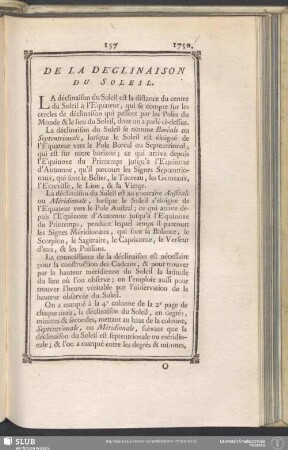 De La Déclinaison Du Soleil
