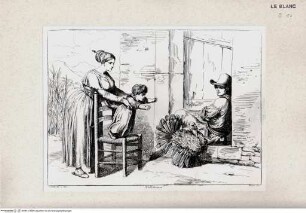 Nuova raccolta di cinquanta costumi de' contorni di Roma compresi diversi fatti di briganti : cominciati l'anno 1819, compiti nel 1822 / disegnati ed incisi all'acqua forte da Bartolomeo Pinelli, Roma : Gio. Scudellari, 1823Frau aus Velletri; tav.[18] - Stiche aus Nuova raccolta di cinquanta costumi de' contorni di Roma..., Rom 1823