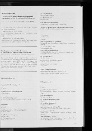 Ernennung von Mitgliedern des Ehrengerichtshofs für Rechtsanwälte bei dem Hanseatischen Oberlandesgericht