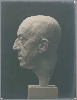 Porträt Henry van de Velde, 1913, Gips Architekt, Designer