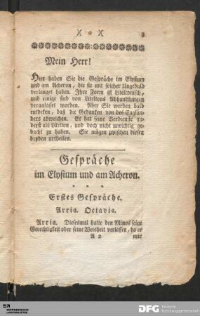 Mein Herr! ...